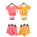 TTC DAISY Girls Cheesecloth Leopard Print Top And Shorts Set With Bag