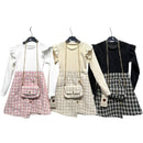 TTC OLIVIA Girls Ribbed Dress With Matching Bag
