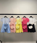 TTC 108 Girls Net Top Rose Dress With Matching Bag