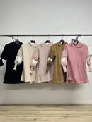 Girls Balloon Sleeve Long Heart Hoodie 002