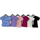 TTC LAURA Girls Short Sleeve Ribbed Top With Bow Detailing