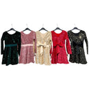 TTC AVA Girls Sparkly Sequin Bow Back Dress