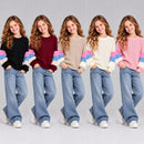 TTC 9005 Girls Striped Sleeve Knit Jumper