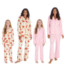 TTC MATCHING Girls And Ladies Teddies And Stripe Print Soft Handle Pyjamas