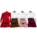 TTC LILY Girls Bow Detail Diamante Dress With Matching Bag