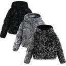 TTC ELORA Girls Sparkly Sequin Jacket Coat Fleece Lined