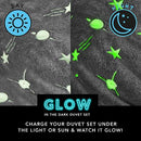 Glow In The Dark Teddy Fleece Duvet Cover Sets