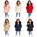 TTC M195 Girls Winter Padded Coat With Fur And Fleece Lining