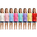 TTC AMELIA Girls Short Sleeve Ribbed Top With Matching Bag