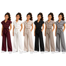 TTC 70394 Girls 2 Piece Collared Gold Button Co-ord Set