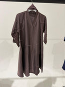 TTC MISBAH Girls Closed Button Up Abaya With Diamante Detailing