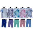 Girls Spray Paint Effect T-Shirt And Cycling Shorts Set 9050