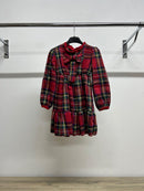 Girls Tartan Dress With Matching Bag