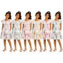 TTC 9526 Girls Broderie Anglais Dress With Floral Print