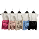 TTC 083 Girls Diamante Buckle Dress