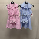 TTC 70526 Girls Shirt Dress With Bag