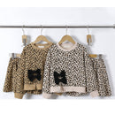 TTC LACEY Girls Leopard Print Bow Detail Top And Skirt Set