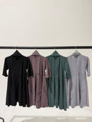 TTC NABILA Girls Closed Button Up Abaya With Diamante Detailing