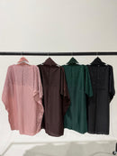 TTC RAYHANA Girls Butterfly Abaya Diamante Detail With Inner Belt