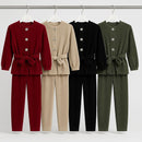 TTC AYSHA Girls Corduroy Long Top And Trouser Set Co-Ord With Belt