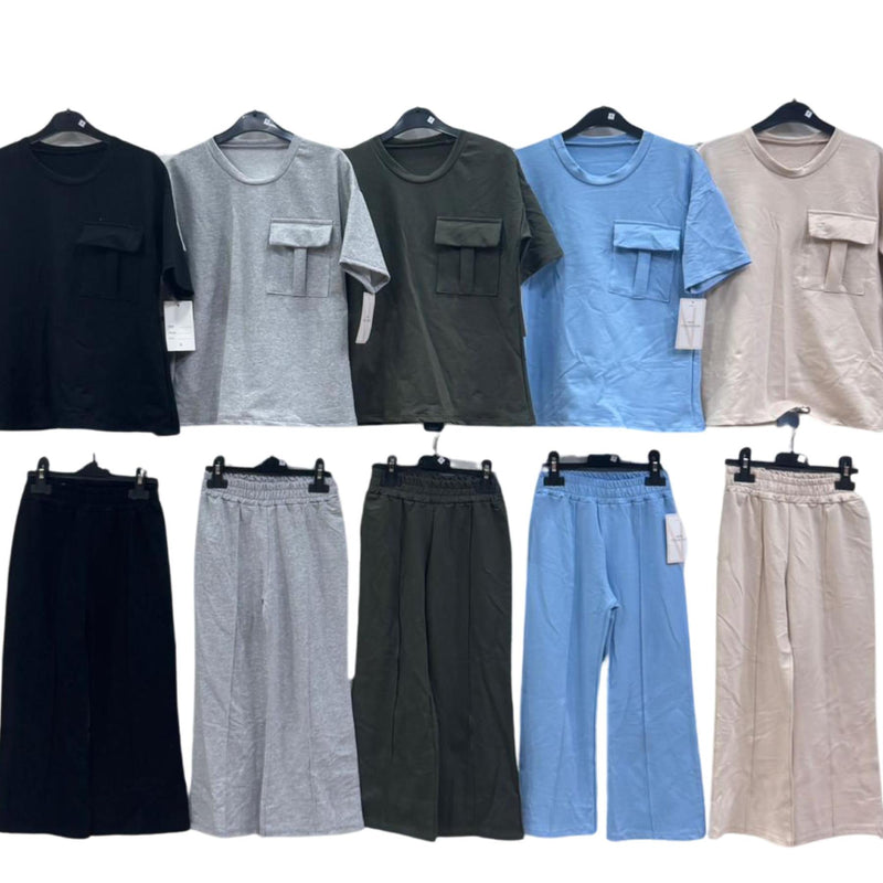 Girls T-Shirt And Trouser Co-Ord Set 8783