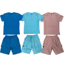 TTC ARCHIE Boys Reflective Detail T-Shirt And Shorts Set Cargo Shorts