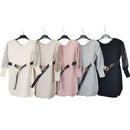 TTC MINAH Sequin Net Sleeve Jumper Dress With Belt