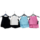 TTC ROBYN-SKYE Girls Vest Top And Shorts Diamante Set
