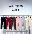 TTC TAHMINA Girls Plain Cotton Leggings