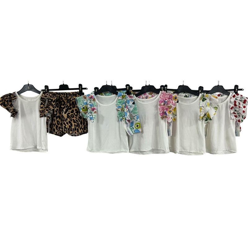 TTC DAISY Girls Frill Detail Top And Shorts Set