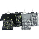 TTC REUBEN Top Tier Boys T-Shirt And Shorts Set Camo Print Embossed Zip Pockets