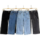 TTC MALIHA Girls Pearl Detail Denim Jeans