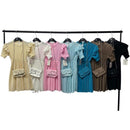 Girls Plisse Dress With Matching Bag