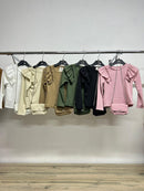 Girls Long Sleeve Frill Top With Matching Bag 23335