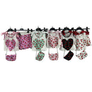 TTC SOPHIA Girls Bow Details Cherry And Heart Print Shorts Set