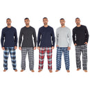 TTC MENS Pyjamas Top And Flannel Bottoms Lounge Set