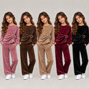 TTC 9808 Girls 2 Piece Velvet Set