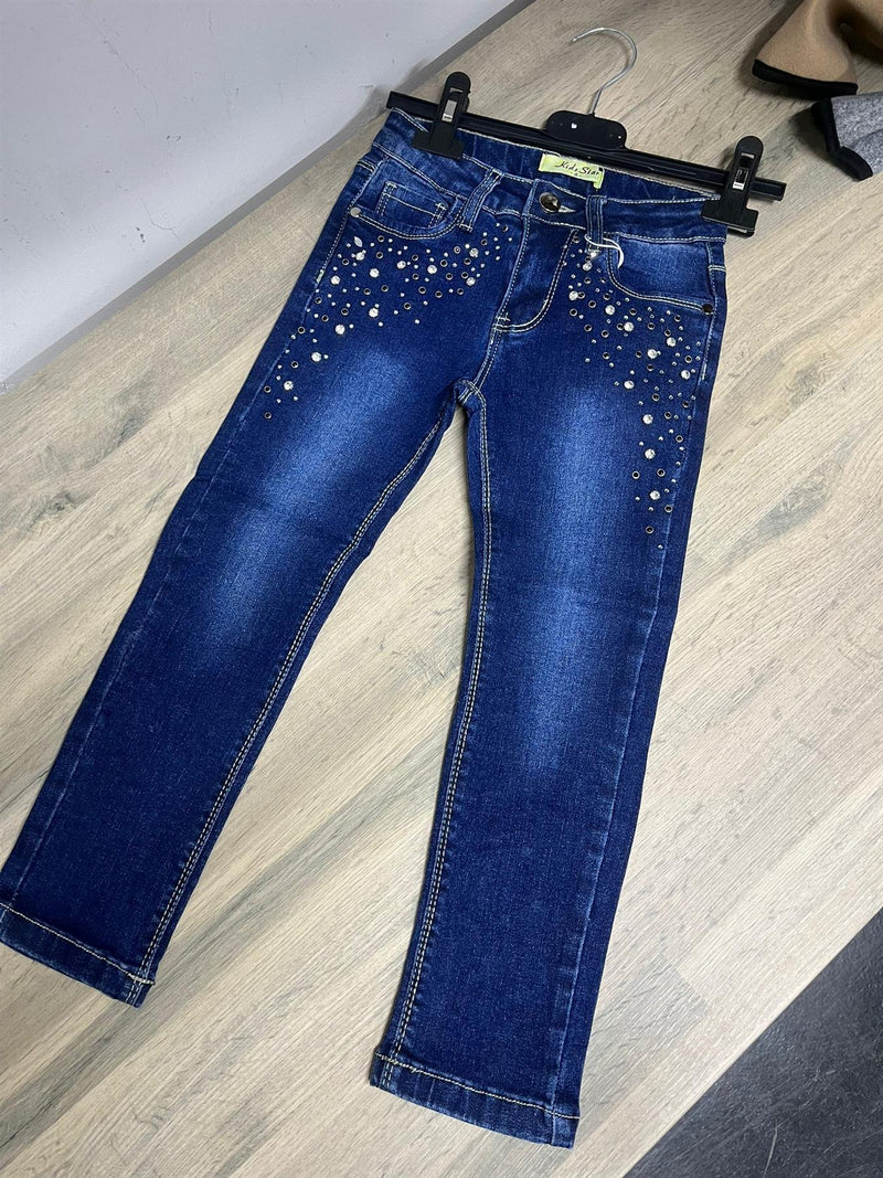 Girls Diamante Jeans PT320