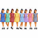 TTC 249 Girls Gingham School Dress With Ruffles And Bows