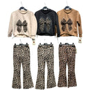 TTC AMEERA Girls Leopard Print Top And Trouser Set