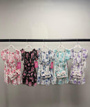 TTC 9303 Girls Floral Print Dress With Matching Bag