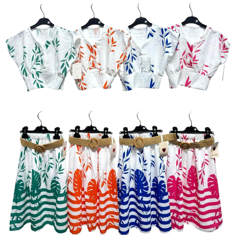 TTC AYAT Girls Printed Top And Skirt Set