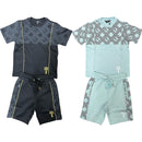 TTC ACKLEY Top Tier Boys T-Shirt And Shorts Set Zip Pockets Poly Set