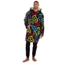 Kids And Adults Gamer Oversized Hoodie Blanket