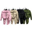 Girls Cargo Style Full Zip Co-Ord 8445
