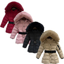 TTC TIA-ROSE Girls Coat Padded Jacket Waterproof With Belt