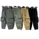 TTC LUCA Boys Cargo Trousers Elasticated Waist With Drawstring