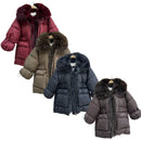 TTC V598 Girls Coats Faux Fur Detailing Jacket With Fleece Lining