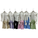 TTC 9221 Girls Ribbed Top And Flare Trouser Set