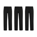 Boys 3 Pack Ex George School Trousers Slim Leg